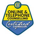 Online and Telephone Certified Counsellor logo